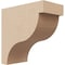 Ekena Millwork 3"W x 6"D x 6"H Classic Garner Rough Cedar Woodgrain TimberThane Corbel, Primed Tan CORUR03X06X06GARRCPR - alternate 1